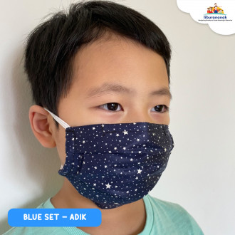 MASKER BLUE - AYAH/IBU/KAKAK/ADIK
