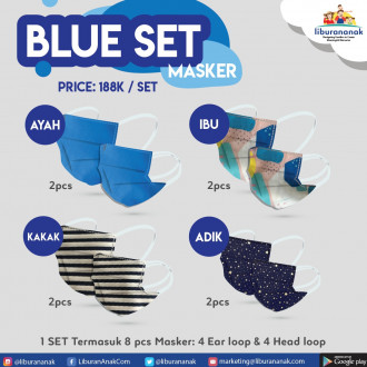 MASKER BLUE SET - 8 PCS
