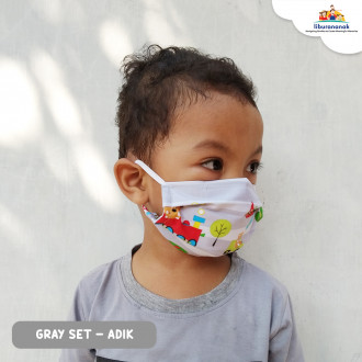 MASKER GREY - AYAH/IBU/KAKAK/ADIK